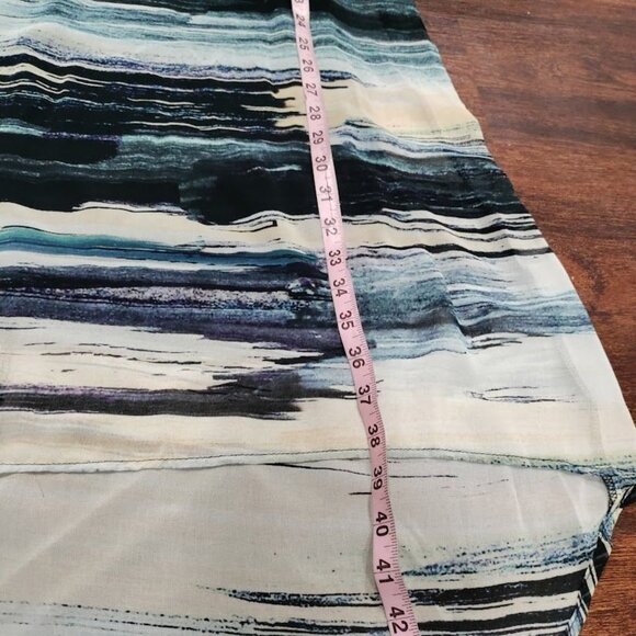 Karen Kane Blue Lagenlook Artsey Boho Whimsy Blue Earthy Hi Low S-M - Picture 10 of 14